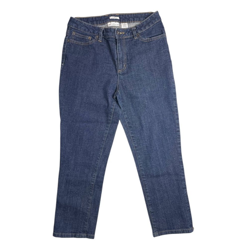 Liz Claiborne Women’s Stretch Denim Jeans with Ankle Zippers | Size 6